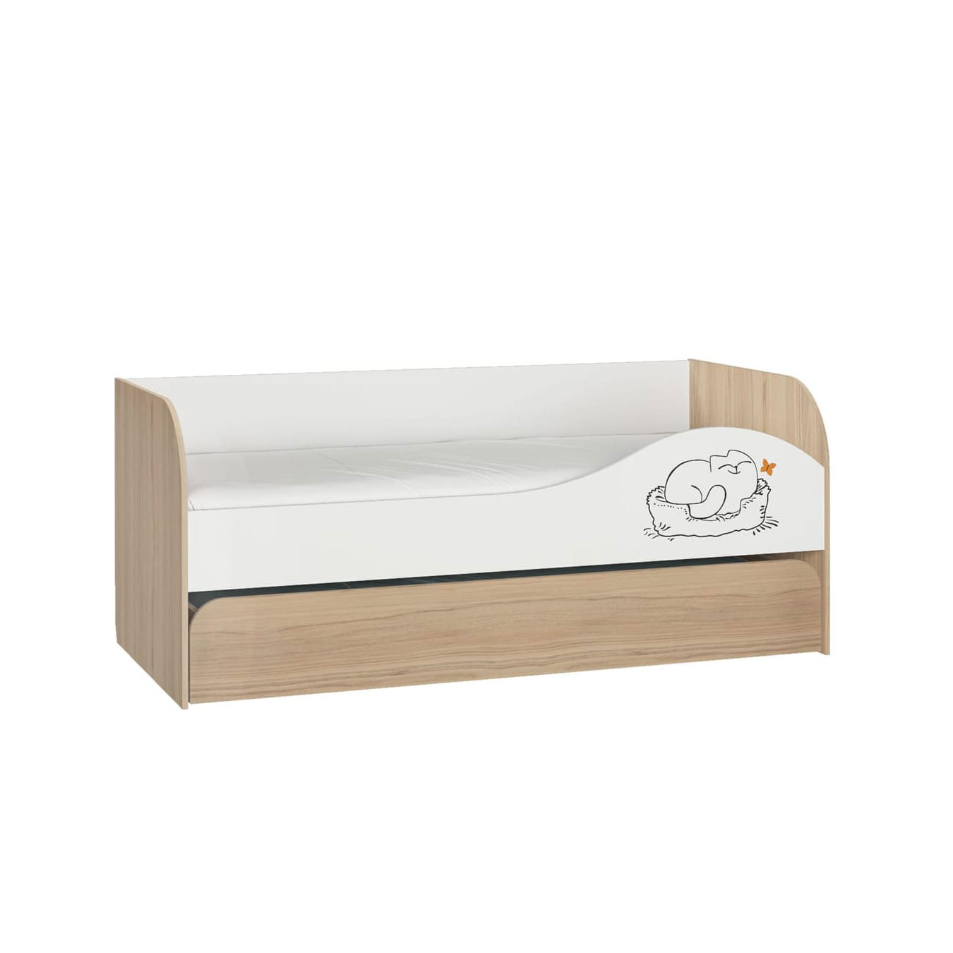 Кот № 900.1 Кровать 2-х уровневая